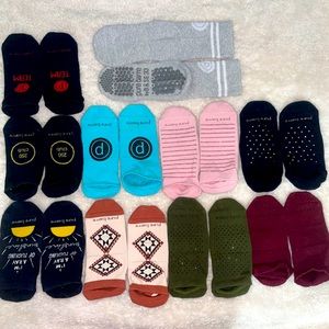 10 pairs of Pure Barre socks size small and medium